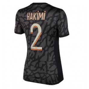 Paris Saint-Germain Achraf Hakimi #2 Rezervni Dres za Ženska 2023-24 Kratak Rukavima